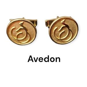 Harvey Avedon/Tiffany Cuff Links Rare MCM